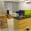 apartment in the Masteri for rent, green kitchen