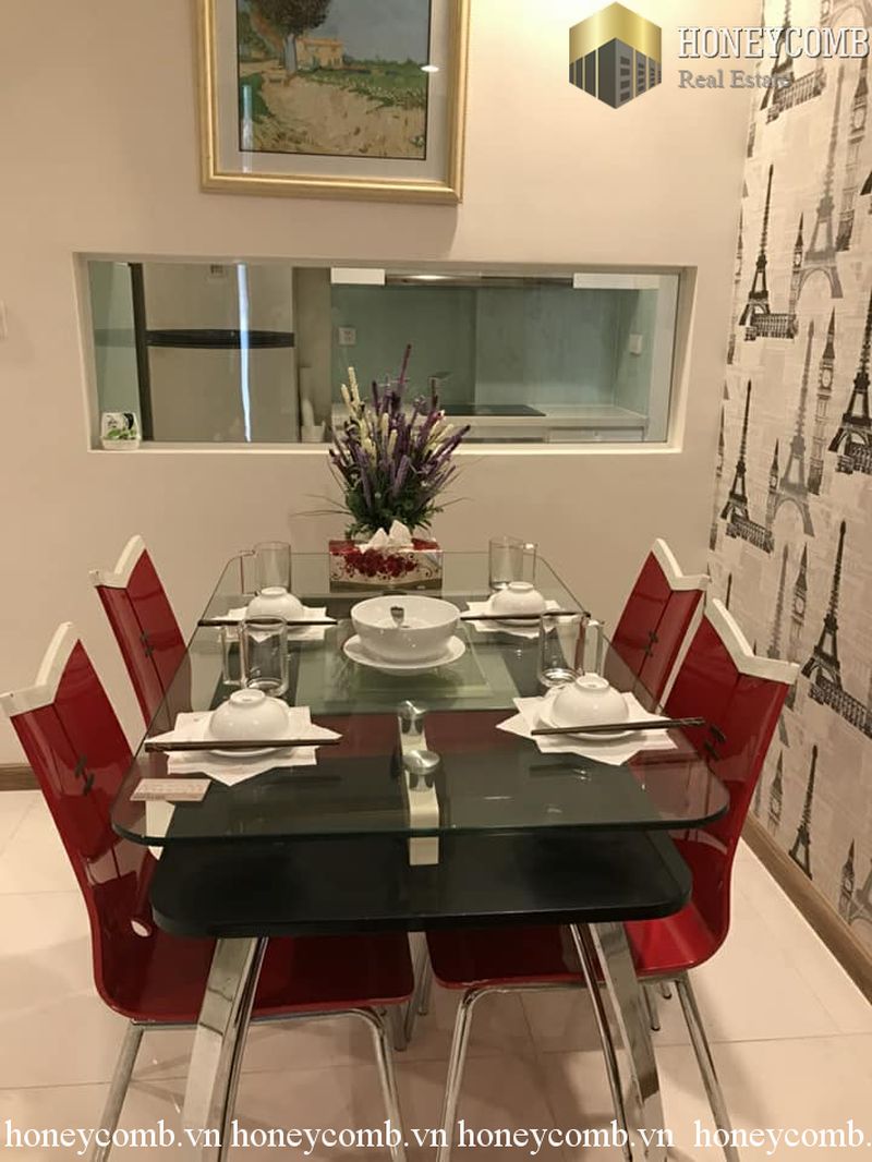 Căn hộ 1 phòng ngủ với nội thất sang trọng cho thuê tại Vinhomes Central Park