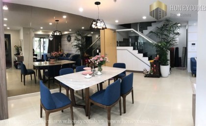 Duplex 4 bedrooms apartment with luxury design in Masteri Thao Dien