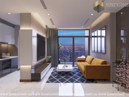 Classy high-storey 3 bedrooms apartment in Vinhome Central