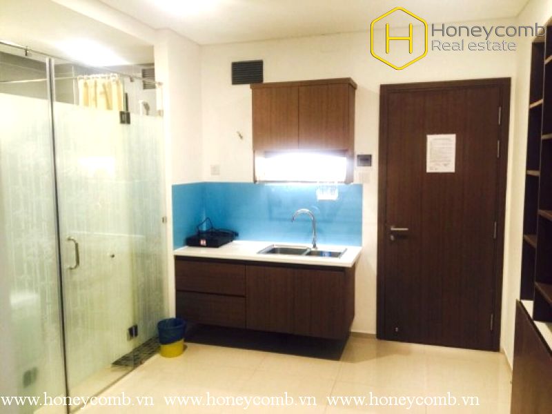 Căn hộ dịch vụ 1 phòng ngủ cùng nội thất đơn giản dễ thương 