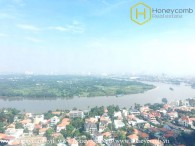 Three bedroom apartment with high floor in Masteri Thao Dien