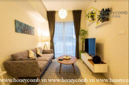 Fully furnished 1 bedrooms apartment with cool colored design in Gateway Thao Dien