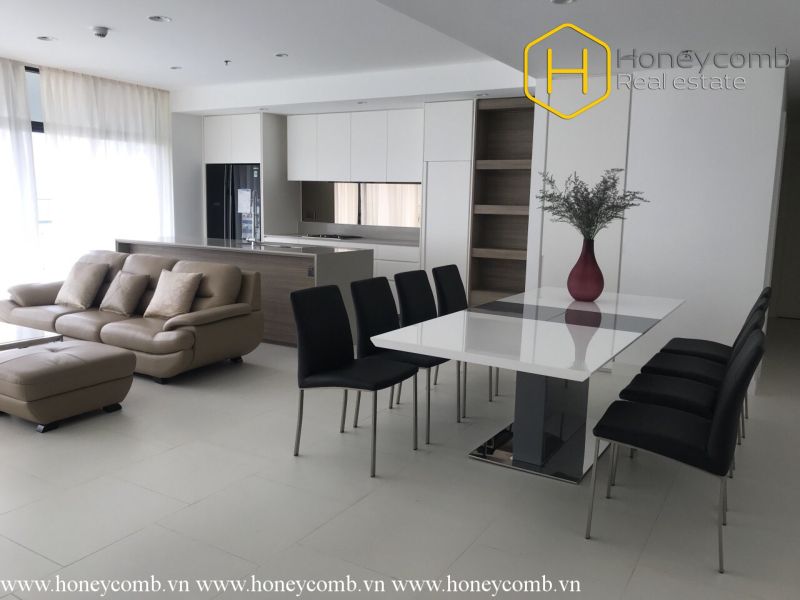 Căn hộ 3 phòng ngủ được thiết kế đẹp mắt tại City Garden cho thuê