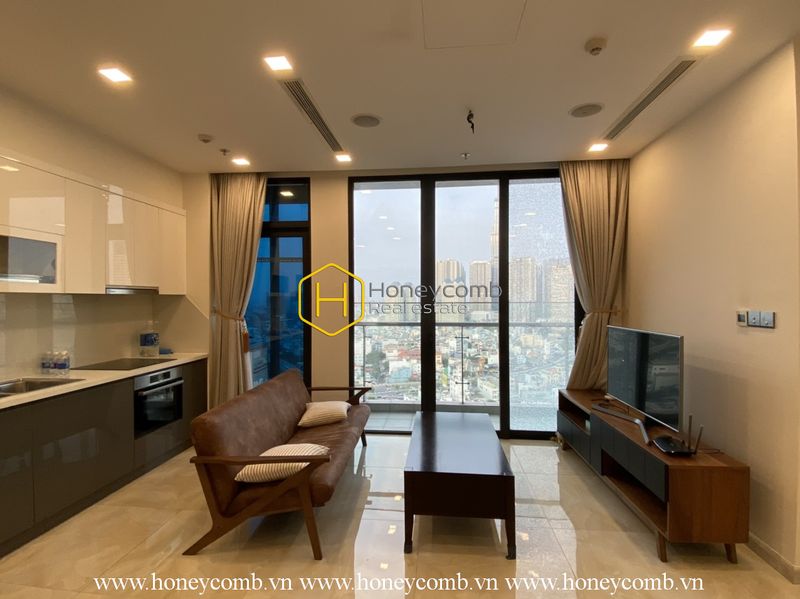 A sophisticated dark design in Vinhomes Golden River apartment