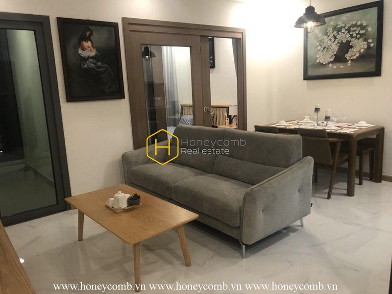 Nội thất cao cấp với căn hộ 1 phòng ngủ cho thuê tại Vinhomes Central Park