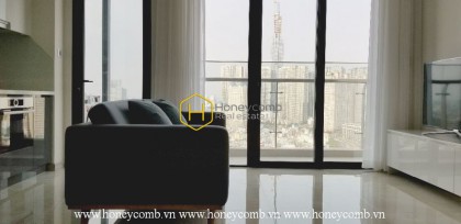 Một Vinhomes Golden River căn hộ cho thuê với nội thất hiện đại mang tính trừu tượng