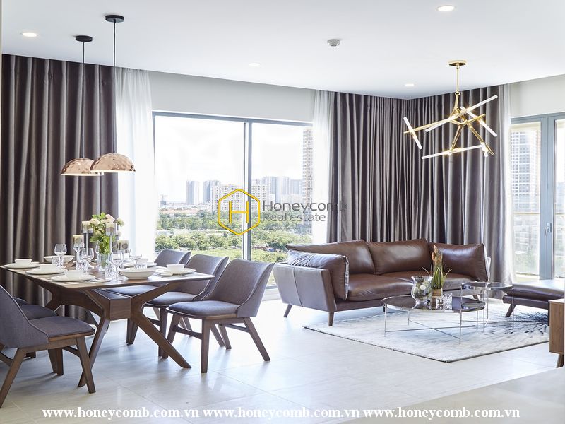 Căn hộ kết hợp giữa phong cách đương đại và bài trí bố cục gam màu trung tính ở Diamond Island