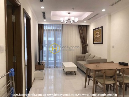 High-end apartment in Vinhomes Central Park with elegant color tones