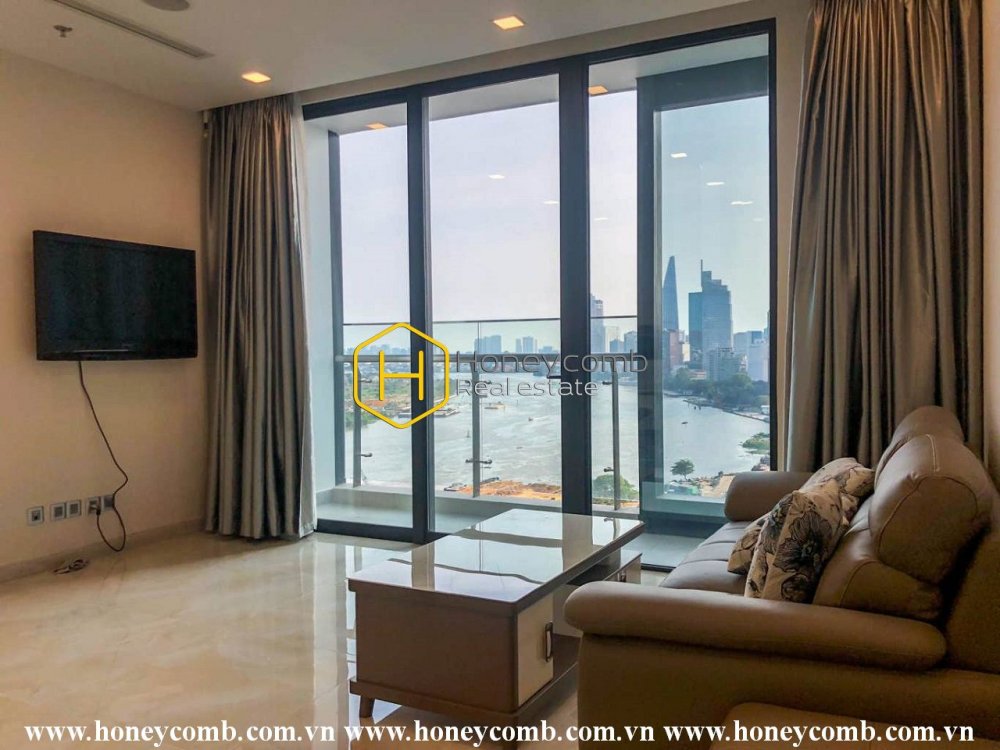 Kiến trúc duyên dáng trong căn hộ cho thuê ở Vinhomes Golden River