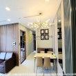 Comtemporary style combined with neutral hue layout in this apartment in Vinhomes Central Park