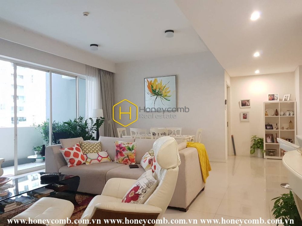 Cho thuê căn hộ 3 phòng ngủ trang trí đẹp, view hồ bơi tại The Estella