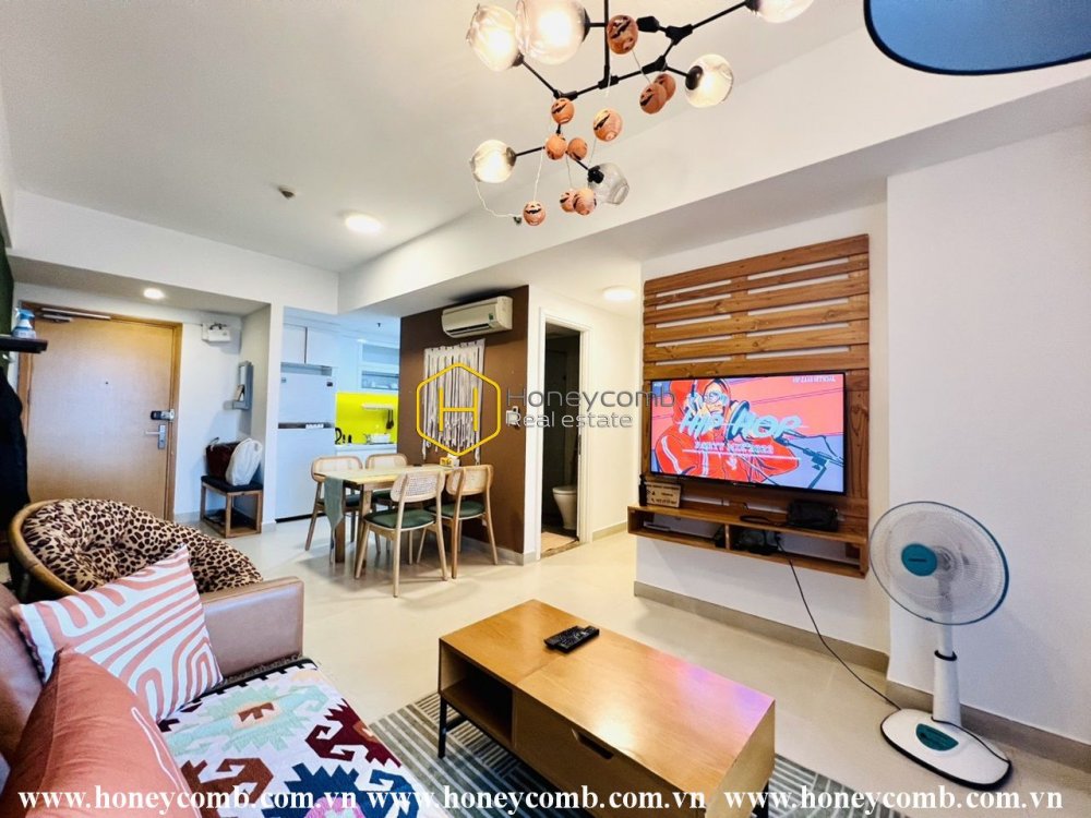 Căn hộ mang phong cách retro, thiết kế xinh xắn tại Masteri Thảo Điền cho thuê
