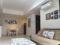 Two bedrooms apartment with low floor in Masteri Thao Dien for rent