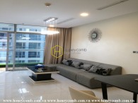 Căn hộ với nội thất tối giản và không gian thanh lịch ở Vinhomes Central Park