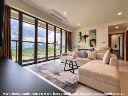 A beautiful rustic apartment for rent in Metropole Thu Thiem