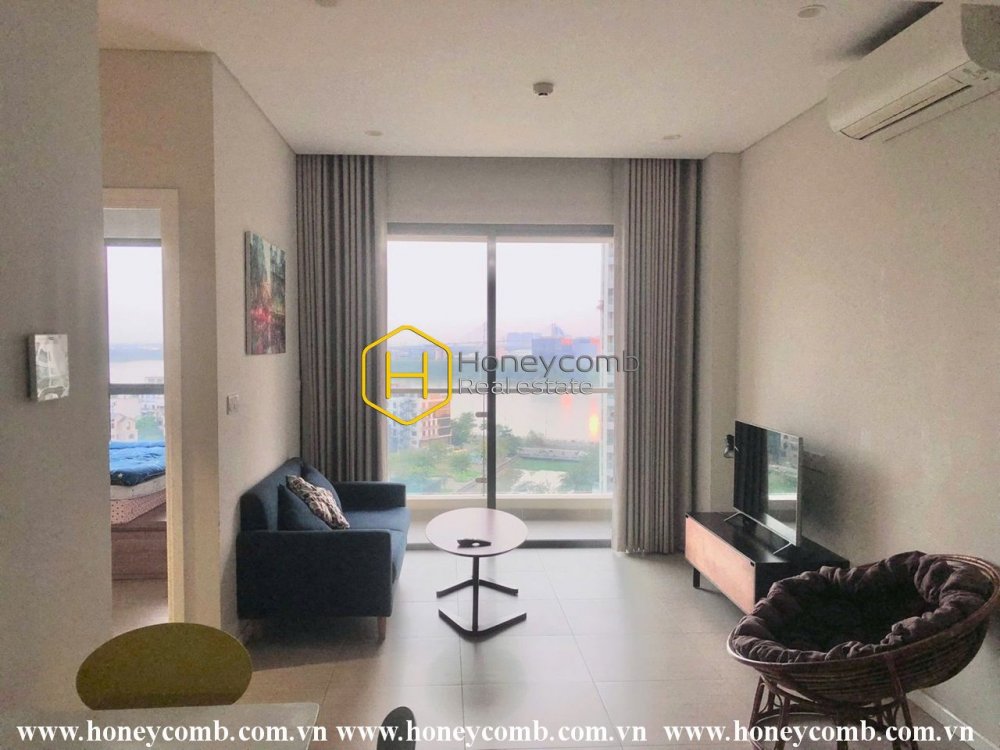 Một căn hộ đặc biệt ở Diamond Island với nội thất đơn sắc