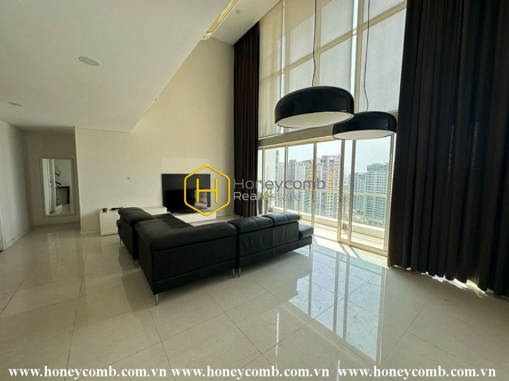 Cho thuê penthouse duyên dáng với thiết kế  nhã nhặn, mộc mạc ở The Estella