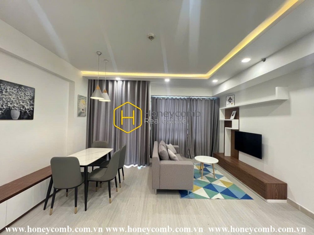 Căn hộ Masteri Thảo Điền ở tầng lầu cao với 2 phòng ngủ cho thuê, tầm nhìn đẹp