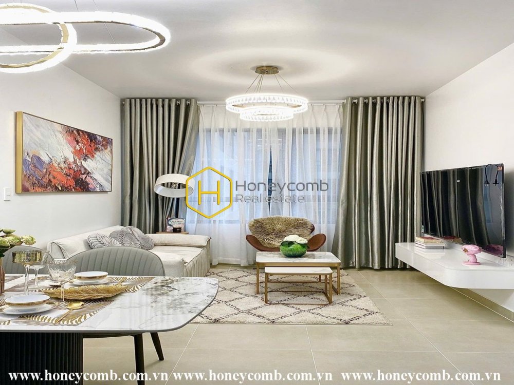 Căn hộ 2 phòng ngủ tại Masteri Thảo Điền ở tầng thấp và nhìn ra hồ bơi cho thuê