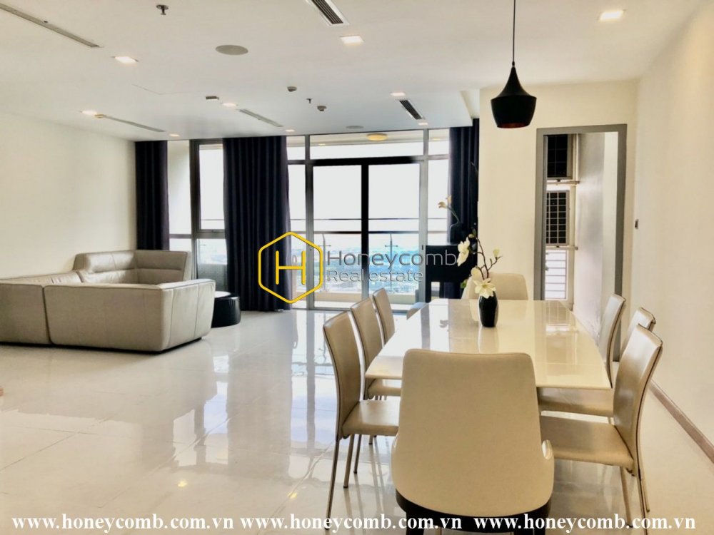 Căn hộ 3 giường với thiết kế rộng rãi và ưa nhìn cho thuê tại Vinhomes Central Park