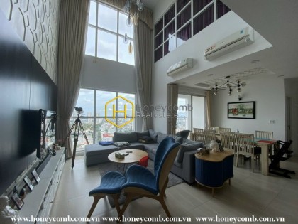 Penthouse Tropic Garden apartment for rent with spacious decoration