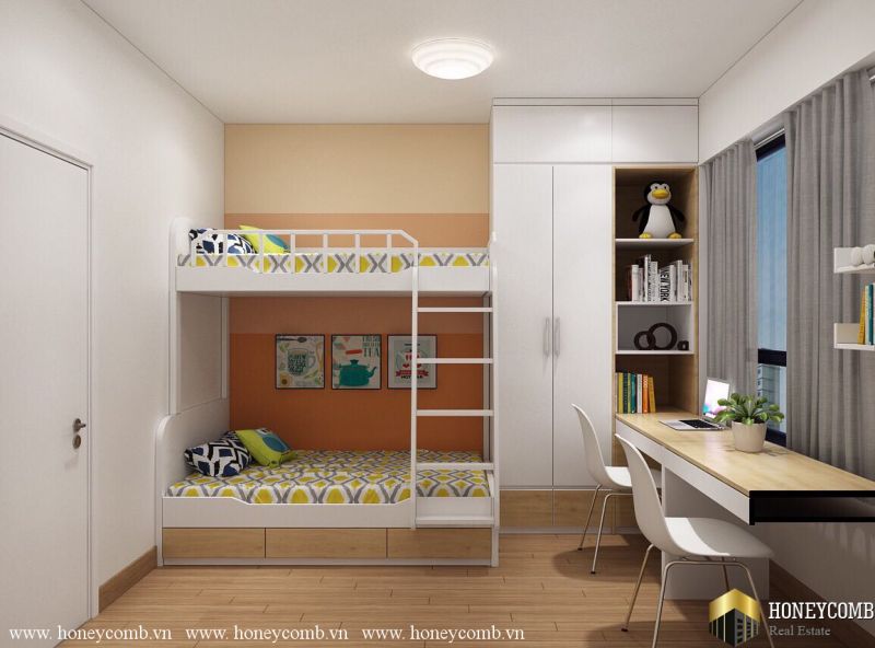 Cho thuê căn hộ ở Masteri, 2 phòng ngủ, có giường tầng, rất tiện lợi