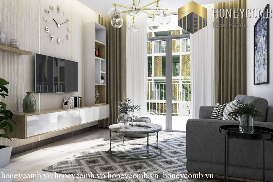  Căn hộ 2 phòng ngủ hiện đại, đầy màu sắc tại Vinhome Central Park