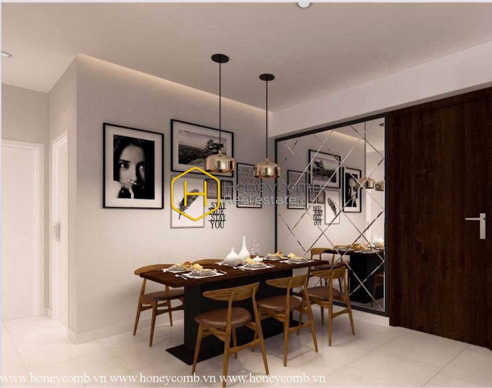 Căn hộ 2 phòng ngủ nội thất đẹp cho thuê ở Estella Heights