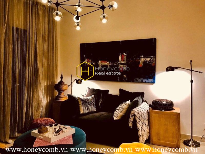 Căn hộ 3 phòng ngủ thiết kế độc đáo tại Masteri Thảo Điền cho thuê