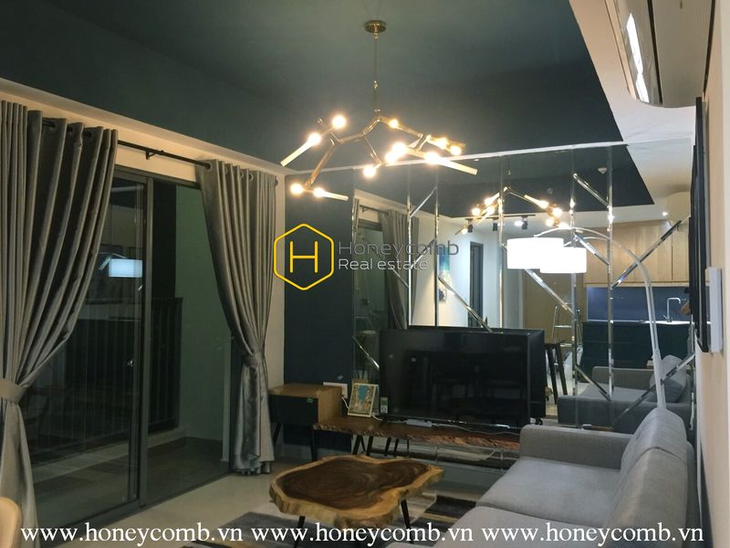 Căn hộ 2 phòng ngủ đẹp & trang trí xinh xắn có khung cảnh thành phố thoáng đáng tại Masteri Thảo Điền cho thuê