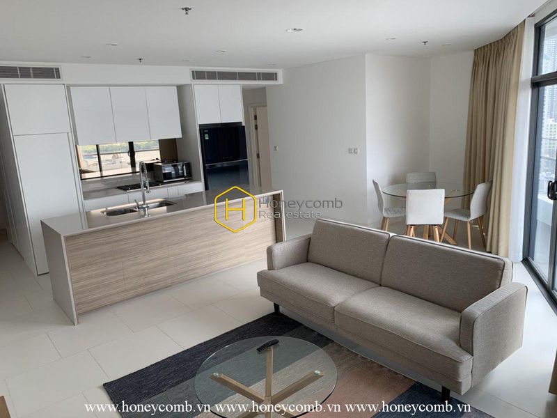 Còn gì tuyệt vời bằng căn hộ 2 phòng ngủ cùng nội thất hiện đại cho thuê tại City Garden này nữa