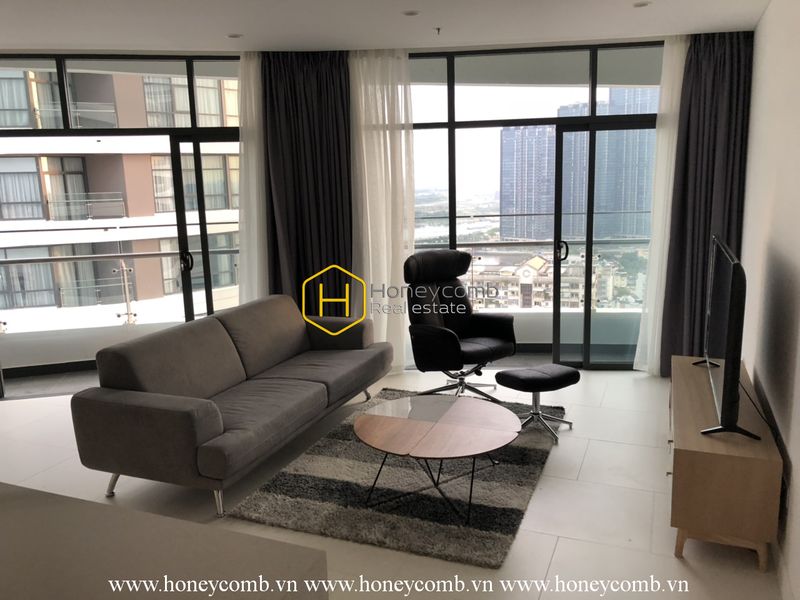 Căn hộ cao cấp ở City Garden với tông màu sắc nhã nhặn toát lên vẻ dịu dàng, thanh khiết