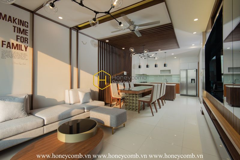 Bạn sẽ được cảm nhận một không gian vô cùng thoáng đãng trong căn hộ Thao Dien Pearl đỉnh cao này