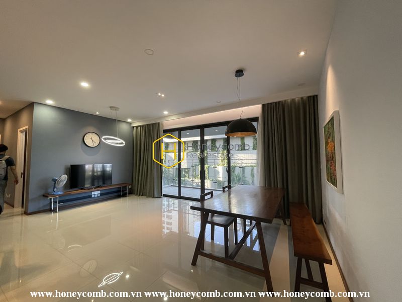 Căn hộ 3 phòng ngủ nội thất mới, tầm nhìn ra hồ bơi cho thuê tại The Estella Heights