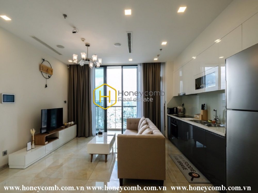 Căn hộ 2 giường ngủ với sự giao thoa của nhiều phong cách thiết kế cho thuê tại Vinhomes Golden River