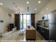 The 2 bed-apartment with interfusion of many styles in design from Vinhomes Golden River