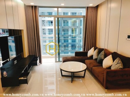 Beautiful apartment in Vinhomes Central Park with modern interiors influenced by urban design.