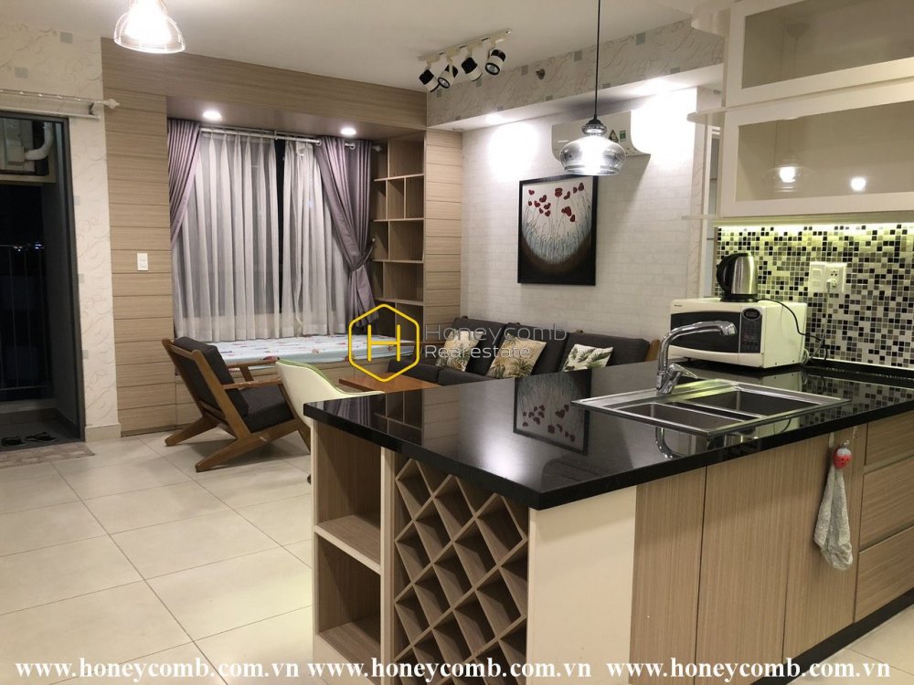 Nội thất hiện đại với căn hộ 2 phòng ngủ cho thuê ở Masteri Thảo Điền