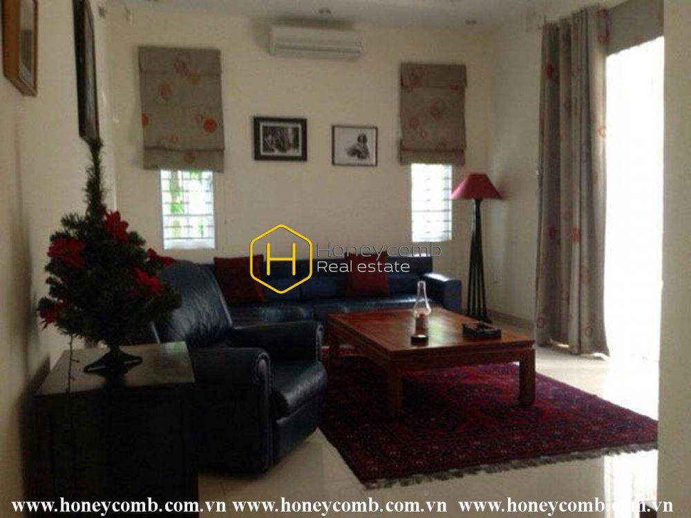 The traditional Vietnamese villa is very nice at Thao Dien street