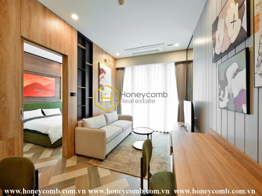 The apartment in Masteri An Phu paints up a splendid space