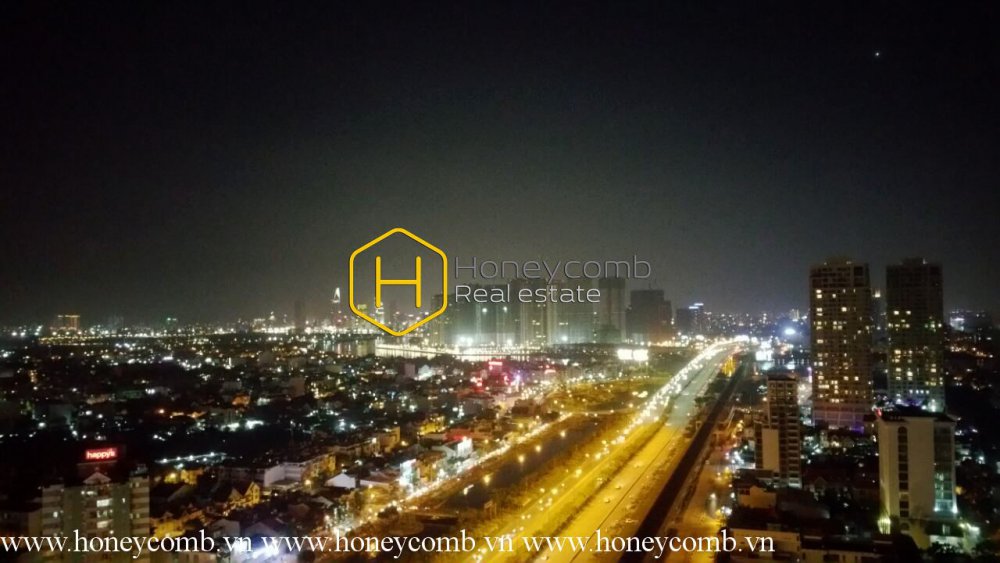 Căn hộ 2 phòng ngủ cho thuê, lầu cao, nội thất đầy đủ