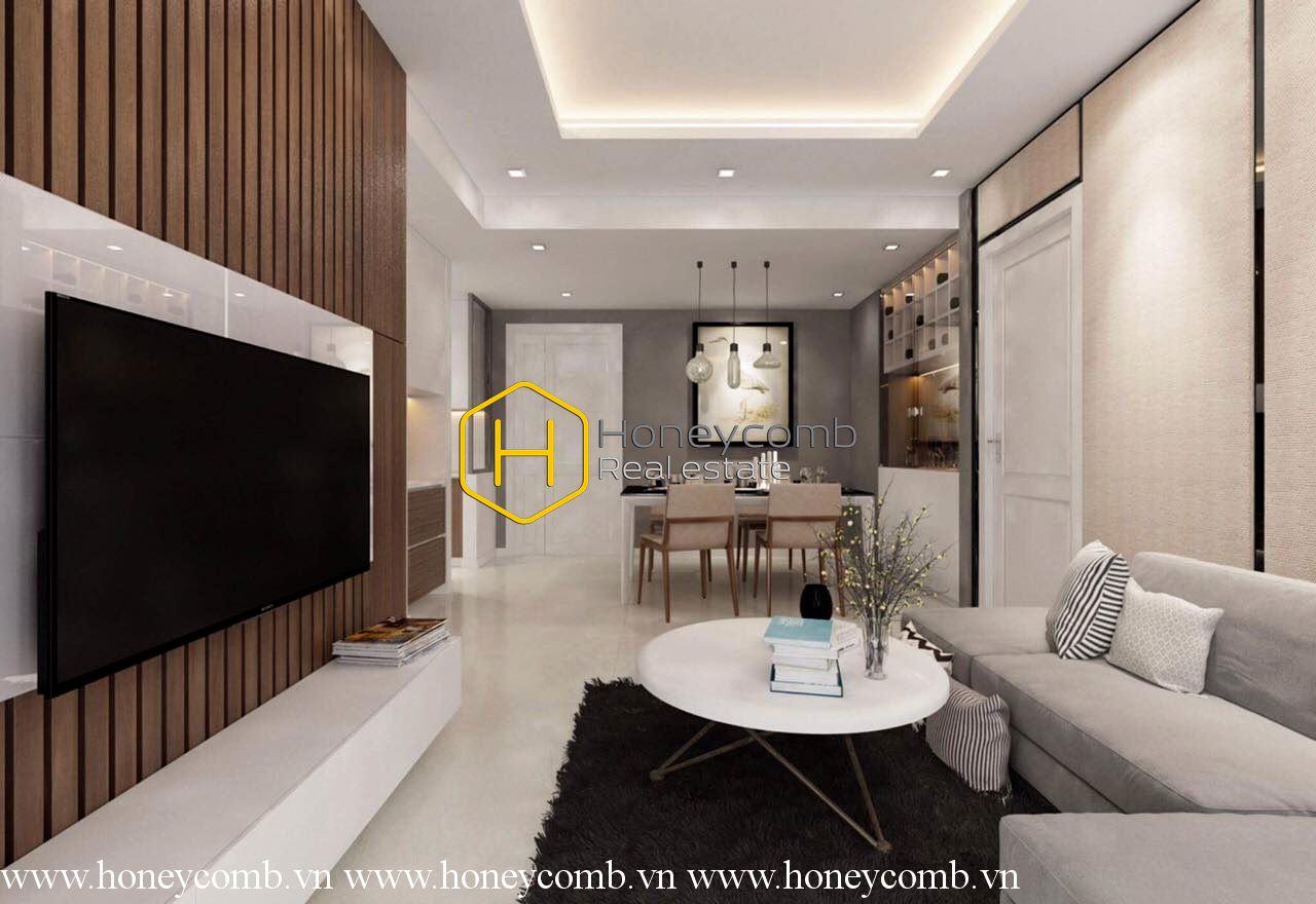 Căn hộ 2 phòng ngủ cho thuê tại Masteri Thảo Điền, tầm nhìn ra sông