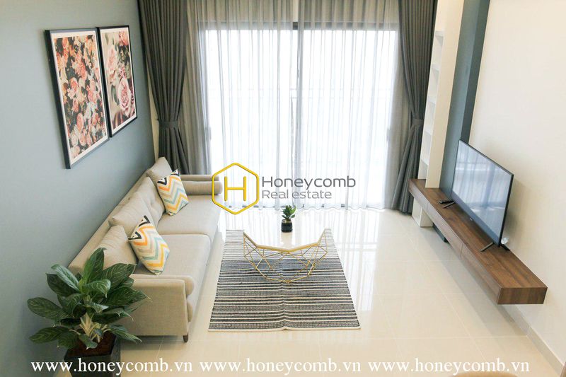 Bạn sẽ bị ấn tượng bởi vẻ đẹp của căn hộ 3 phòng ngủ cho thuê này tại The Sun Avenue