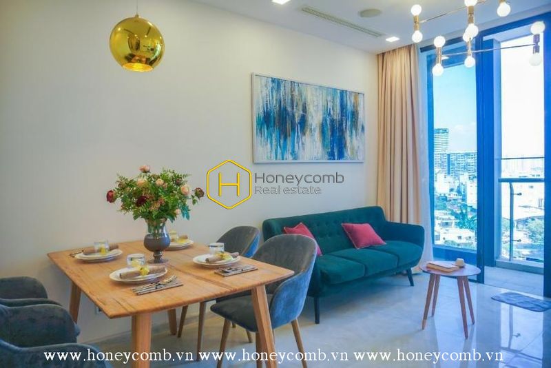 Căn hộ mộng mơ với thiết kế lãng mạn và tinh tế cho thuê tại Vinhomes Golden River