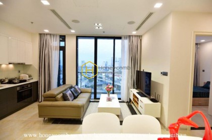 Căn hộ nội thất đầy đủ với cách trang trí hiện đại cho thuê tại Vinhomes Golden River