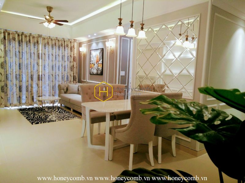 Căn hộ Masteri Thảo Điền 2 phòng ngủ với nội thất phong cách Phương Tây cho thuê