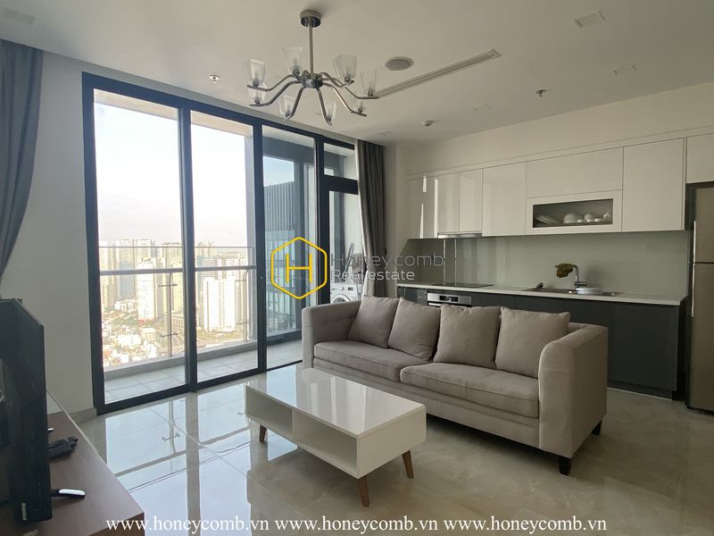 This unique Vinhomes Golden River apartment brings the architecture of a new millennium