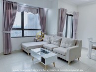 The bright 2 bedroom-apartment with good-looking design and reasonable price from Masteri Thao Dien