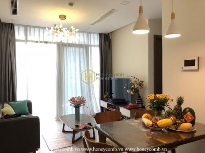 Smart architecture in Vinhomes Central Park apartment for rent